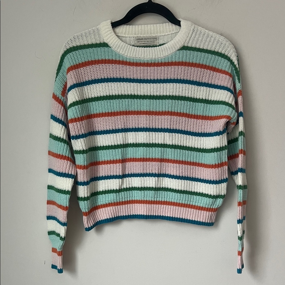 Urban outfitters multi colored striped sweater size small - Picture 2 of 6